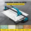 Tile Cutter, 24 Inch Manual Tile Cutter, Tile Cutter Tools w/Single Rail Double Brackets, 3/5 in Cap w/Precise Laser Guide, Tile Cutter Porcelain Tools for Precision Cutting Porcelain Tiles