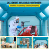 Portable Inflatable Paint Booth, 26x15x10ft Inflatable Spray Booth, Car Paint Tent w/Air Filter System & 2 Blowers, Upgraded Blow Up Spray Booth Tent, Auto Paint Workstation, Car Parking Garage