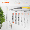Tree Pruner Pole Saw 21.8 ft Extendable Aluminum Pole Sharp Steel Blade