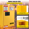 17" x 17" x 22" Flammable Cabinet Galvanized Steel, Safety Cabinet, Adjustable Shelf Flammable Storage Cabinet, for Commercial Industrial and Home Use