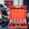27 PCS Pull and Press Sleeve Kit, 45# Steel Removal Installation Bushes Bearings Tool Kit, Bush Removal Insertion Sleeve Tool Set Works on Most Cars and LCV, HGV Engines