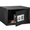 Security Safe Box 1.2 Cubic Feet Deposit Box with Digital Lock, Digital Safe with Two Keys,Carbon Steel Construction Great for Home, Hotel and Office