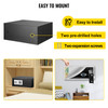 Security Safe Box 0.8 Cubic Feet, Safe Deposit Box with Digital Lock, Digital Safe Box, with Two Keys,Carbon Steel Construction Great for Home, Hotel and Office