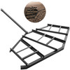 Driveway Drag 84" Width, Tow Behind Drag Harrow 70" Length, 4" Height, Driveway Tractor Harrow with 6 Adjustable Bars, Heavy Duty Steel, Driveway Grader for ATV, UTV, Garden Lawn Tractors