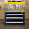 Tap Dispenser Cabinet, Three-Drawer Tap Dispenser, Tap Organizer Cabinet Cold Rolled Steel, 60-Compartment Tap Dispenser and Organizer Cabinet Holder for Metric Size 3-24 mm/0.12-0.94 inch