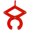 Pallet Puller, 1T Steel Single Scissor Red Clamp with 2205 LBS Load Capacity Grabber, 4.3 Inch Jaw Opening and 0.5 Inch Jaw Height, Hook Pulling Hoisting Tool for Forklift Chain