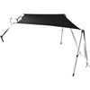 T-Top Sun Shade Kit 6' x 7', UV-Proof 600D Polyester T-top Extension Kit with Rustproof Steel Telescopic Poles, Waterproof T-Top Shade Kit, Easy to Assemble for T-Tops ? Bimini Top