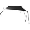 T-Top Sun Shade Kit 6' x 7', UV-Proof 600D Polyester T-top Extension Kit with Rustproof Steel Telescopic Poles, Waterproof T-Top Shade Kit, Easy to Assemble for T-Tops ? Bimini Top