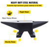 Cast Iron Anvil, 110 Lbs(50kg) Single Horn Anvil with Large Countertop and Stable Base, High Hardness Rugged Round Horn Anvil Blacksmith, for Bending, Shaping