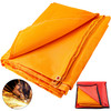 6 x 10 Ft Welding Blanket Orange Fiberglass Blanket Portable Fiberglass Fire Retardant Blanket Welding Mat Welding Fireproof Thermal Resistant Insulation With Carry Bag