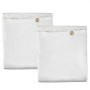 Fire Blankets, 2 Pack Welding Blankets, 6' x 10'Ã¿Fire Suppression Blanket, 1022Ã¿Ã¸F Flame Retardant Blanket, WhiteÃ¿Fire Emergency Blankets, Fiberglass Fire Retardant BlanketÃ¿withÃ¿8Ã¿Brass Grommets