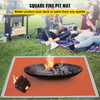 Fire Pit Mat,67" x 60" Fire Blanket, Fiberglass Welding Blanket, 3.3 lbs Fireproof Blanket, 1022Ã¸F Fire Retardant Blanket,Emergency Fire Blanket