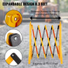 Expandable Mobile Barricade 8.3ft Width Plastic Barricade Water Filled Yellow Expandable Safety Barricades 38? Height Expandable Barricade Fence 1pcs Traffic Barricade w/Reflectors w/ 2 Chains
