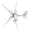 Wind Turbine Generator, 12V/AC Wind Turbine Kit, 400W Wind Power Generator with MPPT Controller 5 Blades Auto Adjust Windward Direction Suitable for Terrace, Marine, Motor Home, Chalet, Boat