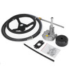 Outboard Steering System 14' Outboard Steering Kit 14 Feet Boat Steering Cable with 13" Wheel Durable Marine