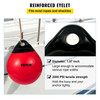 Boat Buoy Balls, 15" Diameter Inflatable Heavy-Duty Marine-Grade PVC Marker Buoys, Round Boat Mooring Buoys, Anchoring, Rafting, Marking, Fishing, Red