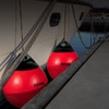 Boat Buoy Balls, 15" Diameter Inflatable Heavy-Duty Marine-Grade PVC Marker Buoys, Round Boat Mooring Buoys, Anchoring, Rafting, Marking, Fishing, Red