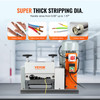 Automatic Wire Stripping Machine, 0.06''-1.57'' Electric Motorized Cable Stripper, 1500 W, 88 ft/min Wire Peeler with Double Blades (Cut/Peel), 9 Channels for Scrap Copper Recycling