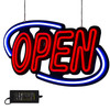 Sign Open 31.5x15.7 inch Neon Open Sign 30W Led Open Sign Vertical Sign Open with 24 inch Hanging Chain and Power Adapter Bright Light for Business Outdoor (31.5"X15.7"X1.2")