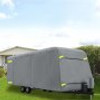 RV Cover, 22'-24' Travel Trailer RV Cover, Windproof RV & Trailer Cover, Extra-Thick 4 Layers Durable Camper Cover, Waterproof Ripstop Anti-UV for RV Motorhome with Adhesive Patch & Storage Bag