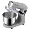 6 IN 1 Stand Mixer, 450W Tilt-Head Multifunctional Electric Mixer with 6 Speeds LCD Screen Timing, 7.4Qt Stainless Bowl, Dough Hook, Flat Beater, Whisk, Scraper, Grinder, Stuffer, Slicer - Gray