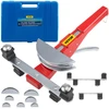 Pipe Bender, 7 Dies 1/4-7/8 Inch Refrigeration Ratcheting Tube Bender Kit, 90° Tubing Bender with Reverse Bending Attachment for HVAC
