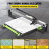 Tile Cutter, 31 Inch Manual Tile Cutter, Tile Cutter Tools w/Precise Laser Positioning & Anti-Sliding Rubber Surface Single Rail & Bracket, Snap Tile Cutter for Porcelain Ceramic Industry