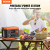 Portable Power Station Solar Generator 296Wh 300W Backup Lithium Battery