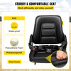 Universal Adjustable Forklift Seat with Safety Belt, Full Suspension Seat Replacement for Heavy Mechanical Seat