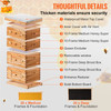 Beehive Box Kit Bee Honey Hive 40 Frames 2 Deep 2 Medium Natural Fir Wood