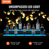 LED Lighted Liquor Bottle Display Bar Shelf RF & App Control 40" 2-Step