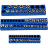 Magnetic Socket Organizer Socket Holder 3 pcs 1/2, 3/8, 1/4-in Metric Blue