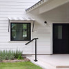 VEVOR 3Ft Step Railing, Iron Stair Handrail Floor Mounted Sturdy Black Arched Handrails for Outdoor Indoor Steps Fits 2 to 3 Steps