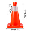 8Pack Traffic Cones, 18" Safety Cones, PVC Orange Traffic Safety Cone, with Reflective Collar Road Parking Training Cones