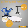 4 Color 2 Station Silk Screen Printing Kit Press Machine Flash Dryer Separated Electrical Control Box