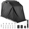 Motorcycle Shelter Storage Waterproof Motorbike Storage Tent Oxford 600D Black Color Motorcycle Shelter Shed with TSA Code Lock & Carry Bag