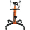 Transmission Jack,1/2Ton/1100lbs Capacity Hydraulic Telescopic Transmission Jack, 2-Stage Floor Jack Stand with Foot Pedal, 360° Swivel Wheel, Garage/ Shop Lift Hoist, Orange