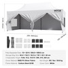 10x20 FT Pop up Canopy with Removable Sidewalls, Instant Canopies Portable Gazebo & Wheeled Bag, UV Resistant Waterproof, Enclosed Canopy Tent for Outdoor Events, Patio, Backyard, Party, Parking
