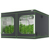10x10 Grow Tent, 120'' x 120'' x 80'', High Reflective 600D Mylar Hydroponic Growing Tent with Observation Window, Tool Bag and Floor Tray for Indoor Plants Growing