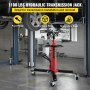 Transmission Jack,1/2Ton/1100lbs Capacity Hydraulic Telescopic Transmission Jack, 2-Stage Floor Jack Stand with Foot Pedal, 360Â° Swivel Wheel, Garage/Shop Lift Hoist, Red