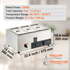 3-Pan Commercial Food Warmer, 3 x 8QT Electric Steam Table, 1500W Professional Countertop Stainless Steel Buffet Bain Marie with 86-185Â°F Temp Control for Catering and Restaurants, Silver