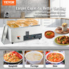 3-Pan Commercial Food Warmer, 3 x 8QT Electric Steam Table, 1500W Professional Countertop Stainless Steel Buffet Bain Marie with 86-185Â°F Temp Control for Catering and Restaurants, Silver