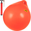 Boat Buoy Ball, 27" Diameter Inflatable Heavy-Duty Marine-Grade Vinyl Marker Buoy, Round Boat Mooring Buoy, Anchoring, Rafting, Marking, Fishing, Orange