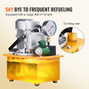 Electric Hydraulic Pump, 10000 PSI 750W 110V 488 in3/8L Capacity, Single Acting Solenoid Valve, Electric Driven Hydraulic Pump Power Pack Unit with Pedal Switch for Punching/Bending/Jack Machine