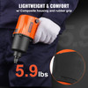 Air Impact Wrench, 1/2" Drive Air Impact Gun Up to 880ft-lbs Nut-busting Torque, 7500RPM Lightweight Pneumatic Tool for Auto Repairs and Maintenance