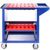 Tool Cart 40 Taper Tool Holder CNC Tool Cart 35 Capacity CAT40 BT40 Service Carts with Wheels Heavy Duty (BT40 35 Capacity)