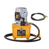 Electric Hydraulic Pump, 10000 PSI 750W 110V, 488 inÂ³/8L Capacity, Single Acting Manual Valve, Electric Driven Hydraulic Pump Power Pack Unit with Lever Switch for Punching/Bending/Jack Machines