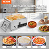 2-Pan Commercial Food Warmer, 2 x 12QT Electric Steam Table, 1500W Professional Countertop Stainless Steel Buffet Bain Marie with 86-185Â°F Temp Control for Catering and Restaurants, Silver
