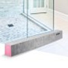 Shower Curb, 60'' x 4'' x 6'', Cuttable Waterproof XPS Foam Curb, Covering with PE Waterproof Membrane, Ready-to-tile with Thin-set Mortar, Perfect for Bathroom Decoration