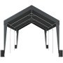 Carport, Heavy Duty 10 x 20ft Car Canopy, Outdoor Garage Shelter with 8 Reinforced Poles and 4 Weighted Bags, UV Resistant Waterproof Instant Car Garage Tent for Party Garden Boat, Darkgray